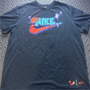Nike Black Tee with Vibrant Graphic